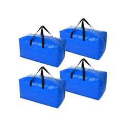 Heavy Duty Storage Totes (4 Pack/Blue)