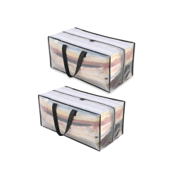 Heavy Duty Storage Totes (2 Pack/Clear)