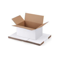 White Corrugated Cardboard Boxes 9x6x4